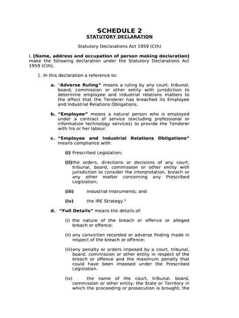 About Commonwealth statutory declarations .